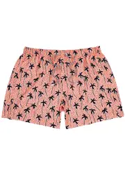 Boardies Flair Palm Printed Shell Swim Shorts, Shorts, Orange S