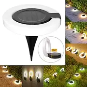 Solar Groud Lights Outdoor Garden Lights, Super Bright Decorative Landscape Step Buried Ground Lights, Plastic Material, For Home Yard Patio Pathway Lawn Decor