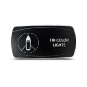 CH4X4 Marine Rocker Switch Tri-Color Lights Symbol