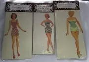 Judy Garland, Grace Kelly, Betty Grable Pre-cut Paper Dolls. Unopened Packages