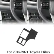 Car Headlight Control Panel Frame Carbon Fiber Trim For 2015-2021 Toyota Hilux (for: Toyota)