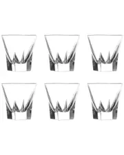 Barski European Crystal Glass Shot Glasses Set of 6