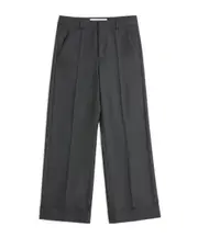 WOOL GABARDINE TROUSERS WITH TURN-UPS IT52,IT50,IT56,IT44,IT54,IT48,IT46 Black
