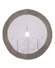 Glitzhome Fleece Christmas Tree Skirt