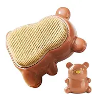 Nail Brush: Nail brush to clean nails, nail cleaning brush, adorable scrubber with soft and hard bristles, bear shape nail brush with soft bristles and easy to challenge,
