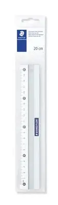 STAEDTLER straight ruler aluminum ruler scale 20cm with anti-slip 1 piece 563 20