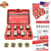Heavy-Duty 9-Pcs Bolt Extractor Kit - Effortlessly Remove Stripped Nuts & Bolts