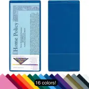StoreSMART Brochure & Policy Holder w/ Business Card Pocket 4" x 9" 10 Pk INS30