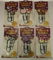 BOOK BUDDIES BOOK MARKS Set of 2 - 1 Jumbo and 1 Small Animals You Choose