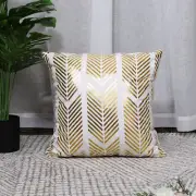 Gold Stamping Soft Outdoor Square Throw Pillow Covers Set Geometry 4#