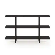 Furinno Turn-N-Tube Multipurpose Shelf Espresso/Black 3 Tier Wide Shelf