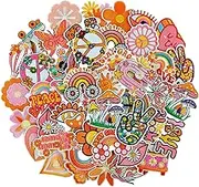 RF-patch 48Pcs Hippie Iron on Patches for Girl, Grils Style Patch, Embroidered Applique Boho Patch for Clothes, Hats, Jeans, Dress, Backpacks, Etc