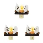 Ghost Campfire Flickering Night Light Resin Dusk To Dawn LED Lamp (UK) AU