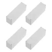 6.3"x1.77"x2.17" Junction Box Wiring Enclosure Case for DIY Projects Grey 4Pcs