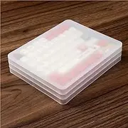 3-Tier Translucent Keycap Organizer - Dust-Proof Protection & Display Case for Mechanical Keyboard Enthusiasts