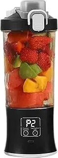 Travel Blender, Electric Protein Shaker Bottle, Waterproof Cordless Fruit Blender Tool for Ice Blending Milkshake Complementary Food Veggie