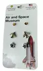 Smithsonian Earrings 3 sets Silver Bronze Retro theme Stars Airplane Air Space