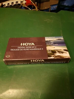 Hoya 37mm Digital Filter Kit II - Slim UV, Cir-PL, ND8 Filters & Case HK-DG37-II