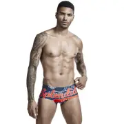 Men Swimming Underwear Print Fashion Low Rise Briefs Trunk Boxers Comfy Swimsuit