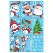Christmas Snowflake Window Clings Stickers for Glass, Xmas Decals7433