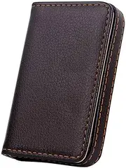 [ARKCHIU] Cigarette Case Slim, Leather Cigarette Box for 7 Cigarettes, for Men and Women Dark Brown,One Size