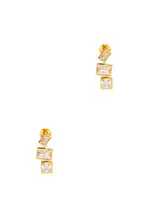 Completedworks How to Get a Low Score at Tetris Drop Earrings - Gold ONE SIZE