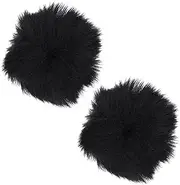 Sosoport 2Pcs Microphone Cover Splash Protector Soft Windscreen for Microphone for Stage and Home Use Safe Artificial Material