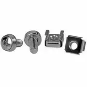 StarTech 100 Pkg M6 Mounting Screws and Cage Nuts - CABSCREWM62