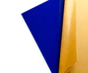 Blue-Dark Translucent Acrylic Plexiglass sheet 1/8" x 3" x 3" (pack of 4)