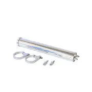 Aeroflow Radiator Overflow Tank + 3/8" Barb Fittings And Mount Polished