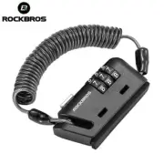 ROCKBROS Portable Password Helmet Lock Mini Motorcycle Bike Steel Cable Lock