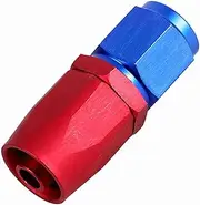 AN6 Racing Oil Fuel Line Fitting - High Strength Aluminum, Swivel Male, AN6-0° (AN6-0°)