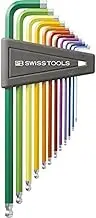 PB SWISS TOOLS 12-Piece Rainbow Colored 1/2" to 5/16" Hex Wrench Set