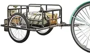 Bike Cargo Trailer 120 LBS Weight Capacity, Foldable Bicycle Trailer Cargo for Shopping, Traveling and Carrying Stuff