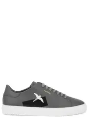 Axel Arigato Clean 90 Grey Embroidered Leather Sneakers - 6 6