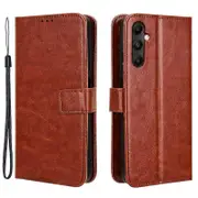 For Samsung Galaxy A05s 4g Case Crazy Horse Texture Stand Wallet Phone Cover