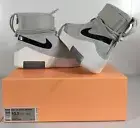 DS Nike Air Shoot Around Fear of God Bone Grey FOG AT9915-002 Off White