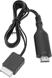 HD Game Console Converter Hair for PS1, Signal Conversion Plug and Reproduction of The Multimedia Interface Cable for TV Monitor, Easy Absence to Use