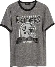 Junk Food Clothing Las Vegas Raiders Backyard Ringer Tee