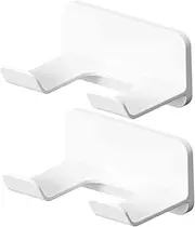 MUSISALY 2pcs Dryer Rack Punch Wall Mounted Stand Storage for Bathroom Strong Load Bearing Capacity Durable Hair Dryer Holder