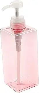 Gatuida Pump Bottle Dispenser 650ml Square Liquid Bottle for Shampoo Hand Soap