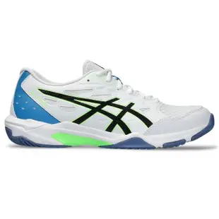 【asics 亞瑟士】休閒鞋 男鞋 運動鞋 排球鞋 GEL-ROCKET 11 白藍 1071A091-102