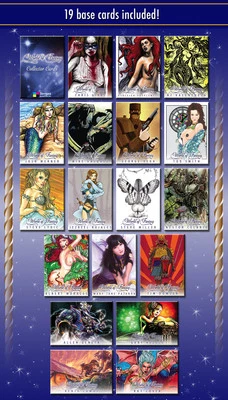 WORLD OF FANTASY 2012 BREYGENT BASE CARD & LENTICULAR INSERT SET OF 19 + 18 FA