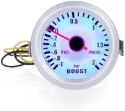 Turbo Boost Vacuum Pr Gauge Meter for Auto Car 2" 52Mm -1~2Bar Blue Light