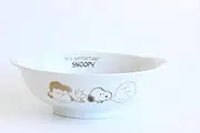 Peanuts 889080 Snoopy Brown Pal Ramen Bowl with Hand, Noodle Bowl, Rice Bowl, Diameter Approx. 7.9 x Height 2.8 inches (20 cm), Microwave and Dishwasher Safe, Made in Japan