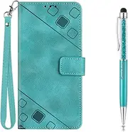 Compatible with iPhone 6S Plus/6 Plus Case, Mobile Phone Case Leather Flip Case Magnetic Card Slot Stand Function Protective Case for iPhone 6S Plus/iPhone 6 Plus (5.5 Inch) (Green)