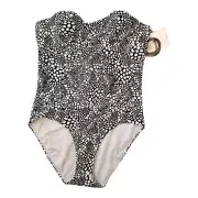 One piece Jaclyn Smith Vintage One Piece swimsuit Dot REMOVABLE STRAP Size 14