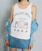 ADIDAS Archive SPORT Tank Top BJ8219 " Volley Ball " Stripe Vapour Pink ( S )