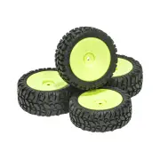 4PCS 12mm Hex RC Car Wheel Tires for MJX 1/14 14209 14210 1/16 16207 16208 16209 16210 M162 M163 H16E SCY 1/16 RC Car Pa