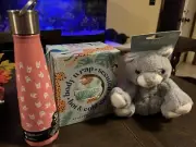 Scented Body Wrap Cheetah/Plush Cat Microwave Smuggler/Sip By Swell Bottle